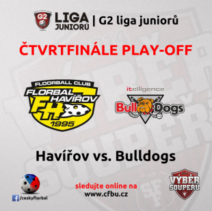 Juniory již o víkendu čeká play-off s Bulldogs Brno!